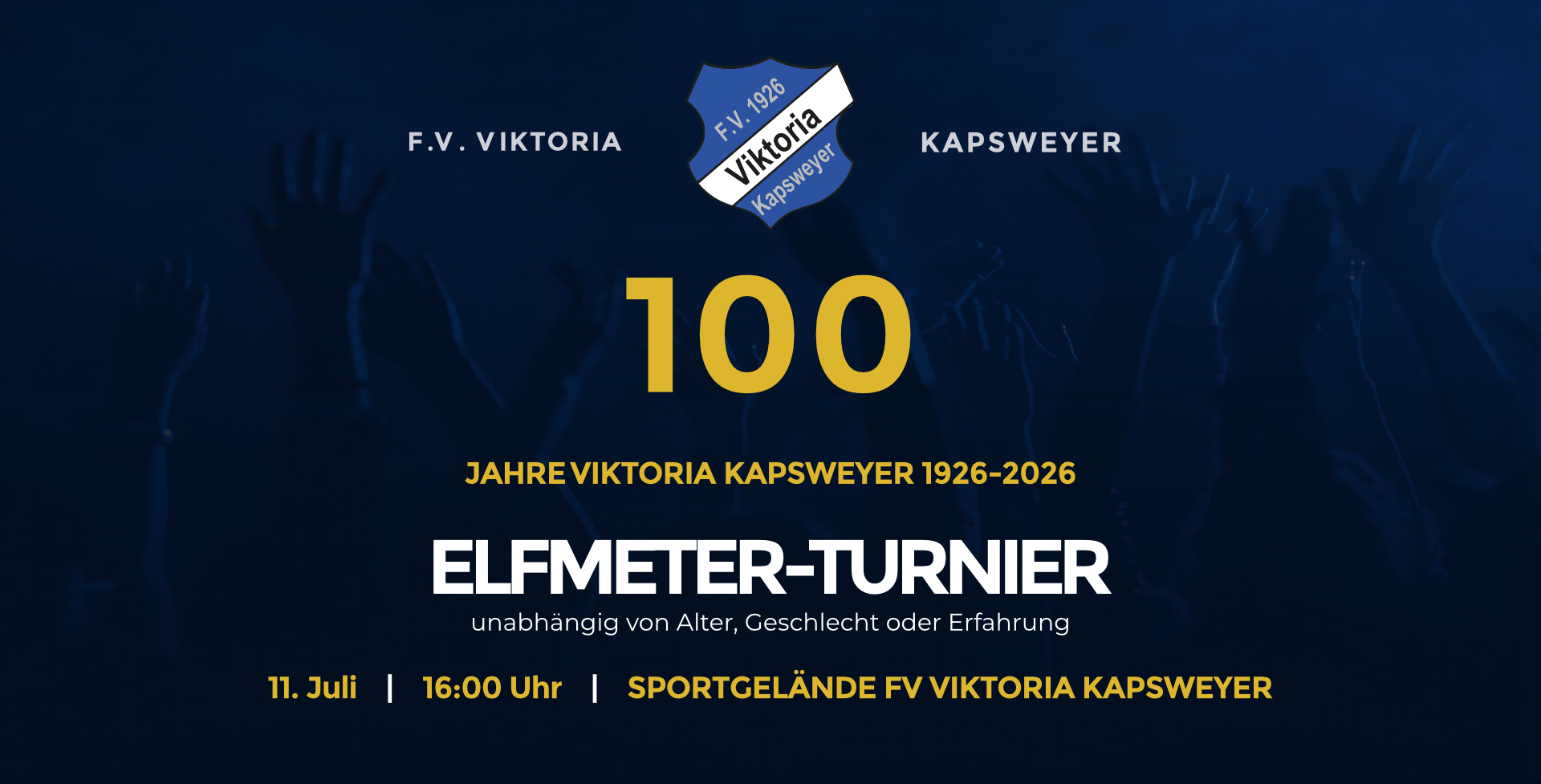 Elfmeter-Turnier zum 100-jährigen Jubiläum des FV Viktoria Kapsweyer